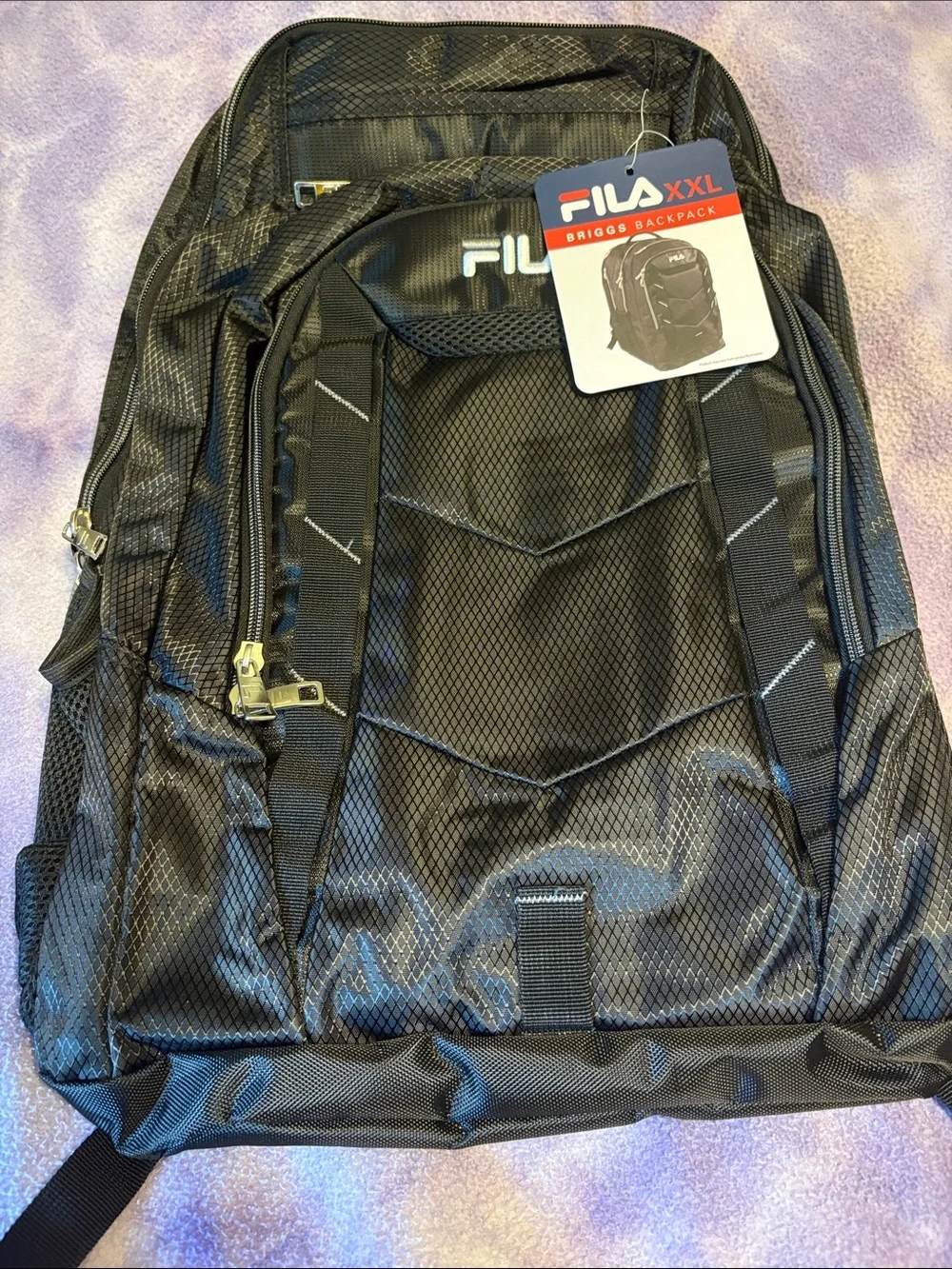 NWT Fila Black XXLMen’s Backpack with Logo Tag